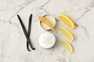 Lemons and vanilla scented natural cream deodorant